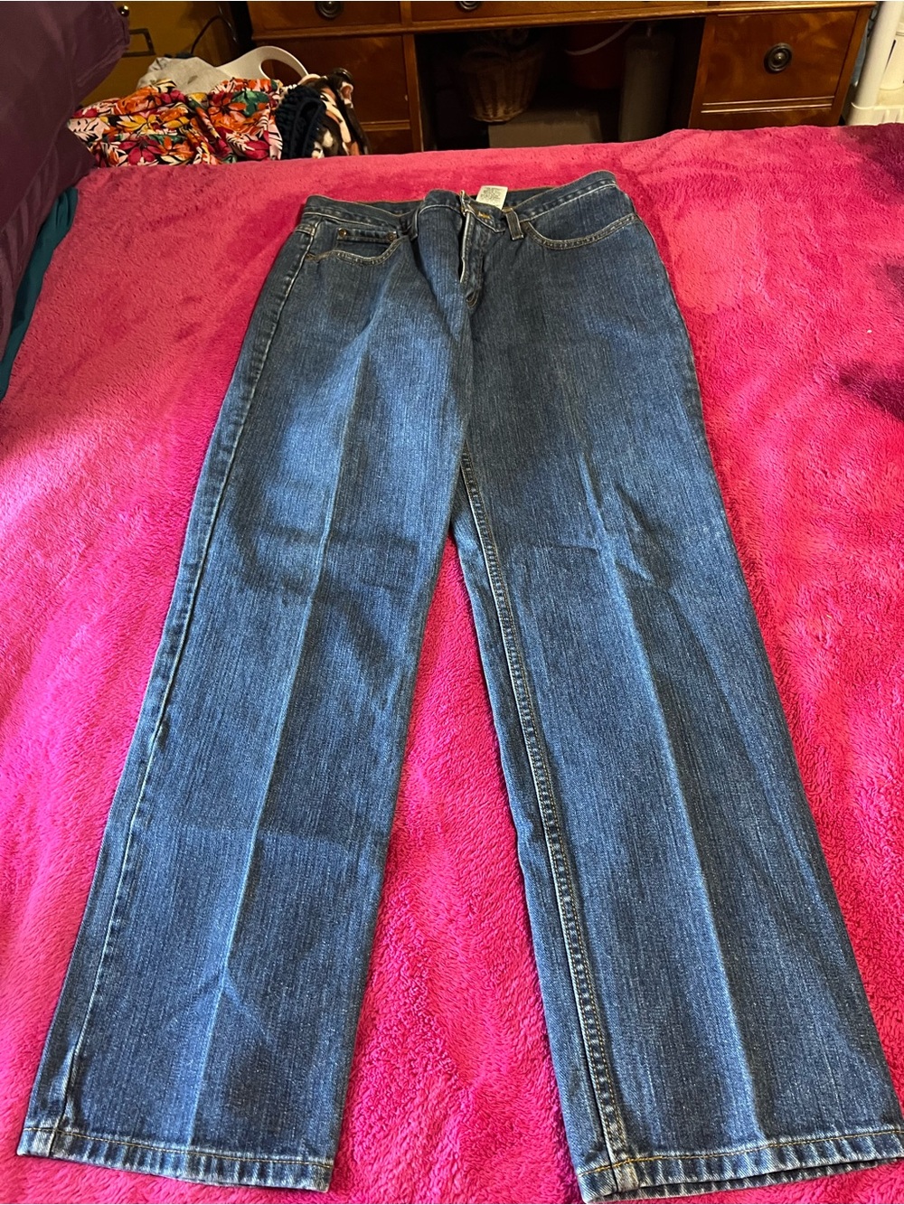 Cruel Girl Women's Straight-Leg Jeans in Dark Blue Wash